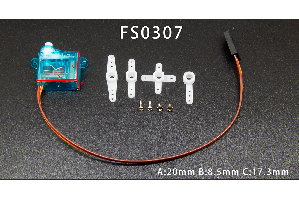 6V 0.6kg.cm analog servo FS0307