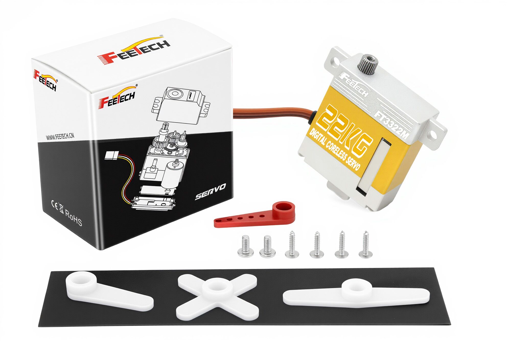 7.4V 22kg.cm Digital 180 Degree Coreless Motor Servo