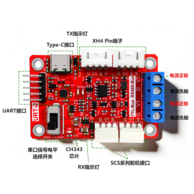 FE-URT-2 USB to TTL, 485 bus programmer