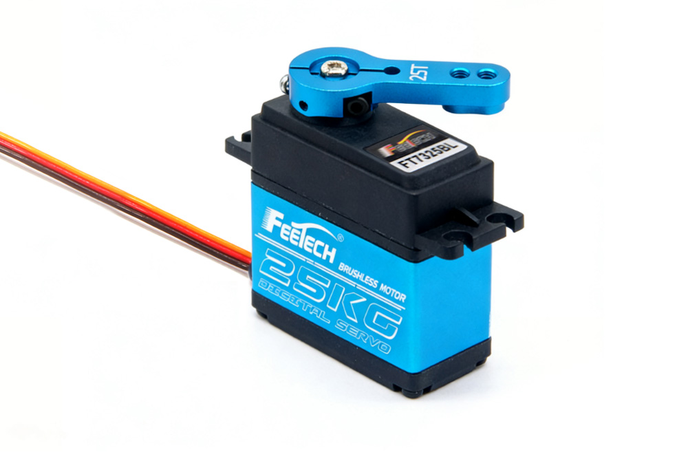 7.4V 25kg.cm数码180度铝中壳无刷舵机