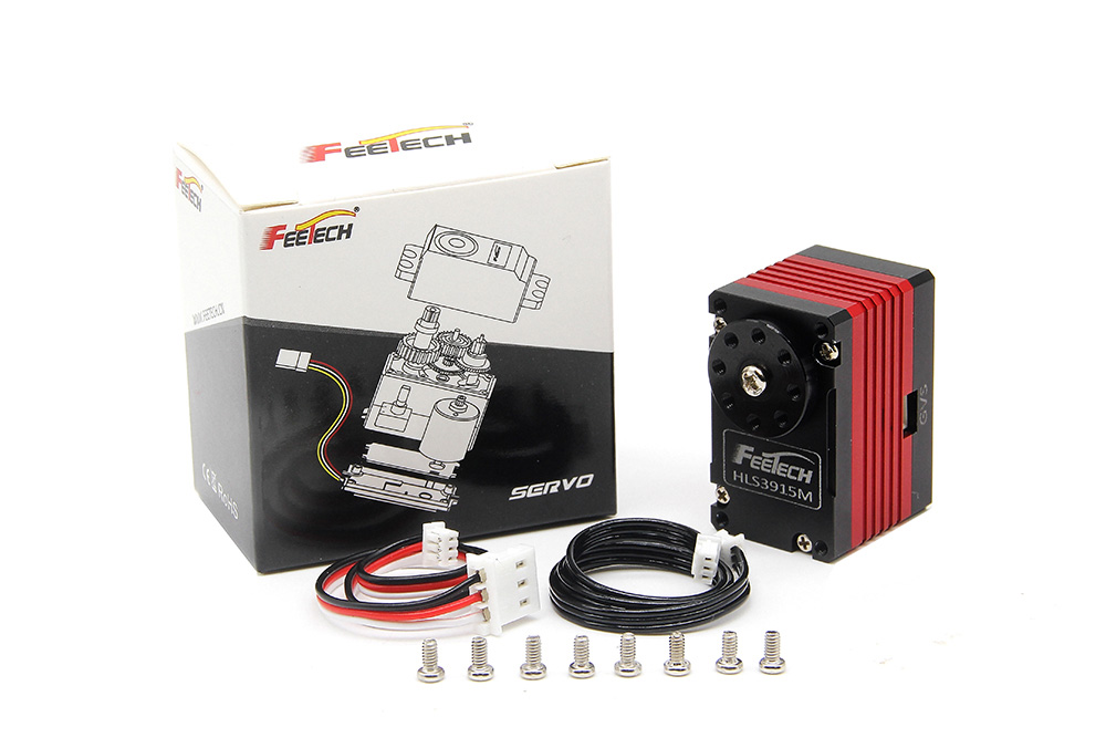 12V 14kg.cm coreless motor 360° double shaft constant force servo