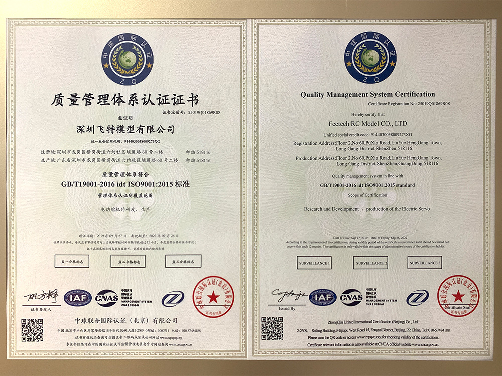 Quality management System Certification